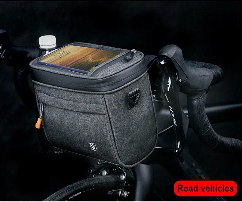 Multifunctional Bicycle Handlebar Bag Large Capacity MTB Bike Storage Bag Phone Touchscreen Bag Front Frame Trunk Pannier XA114Q