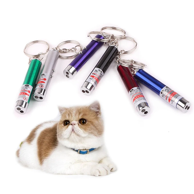 

LED Light Laser Toys Red Laser Pen Tease Cats Rods Visible light Laserpointer Funny Interactive Goods For Pets Random Colors