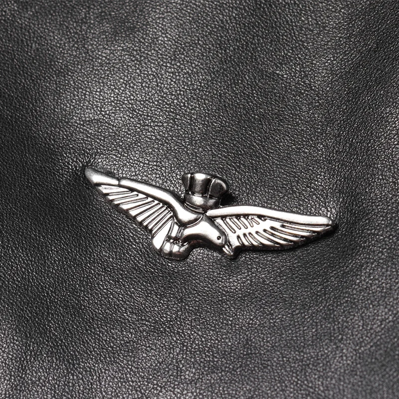 DK натуральная козья кожа одежда Повседневная Деловая формальная кожаная куртка