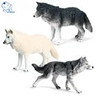 Фигурки-экшн, классические дикие волки, животные, серый волк, волчий гончий, ПВХ, развивающие игрушки для детей, подарок