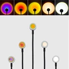 Лампа С закатом, USB Радужный проектор, атмосферный ночник, украшение для дома, фотография, освещение для кофейни, настенный декоративный светильник s