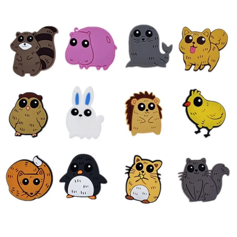 

100 шт./лот Невероятно милые домашние тапочки с изображением животных из мультфильмов для обуви из ПВХ Амулеты с пряжкой; Обувь с пряжкой аксе...