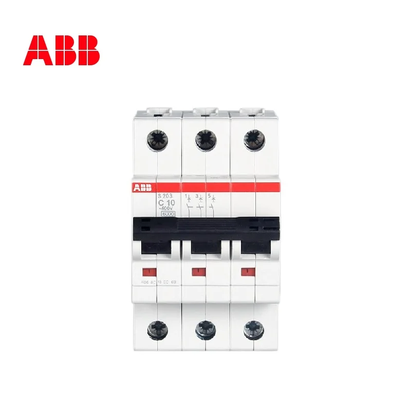 

ABB Miniature Circuit Breaker S203 3P TYPE C 1A 2A 3A 4A 6A 10A 16A 20A 25A 32A 40A 50A 63A