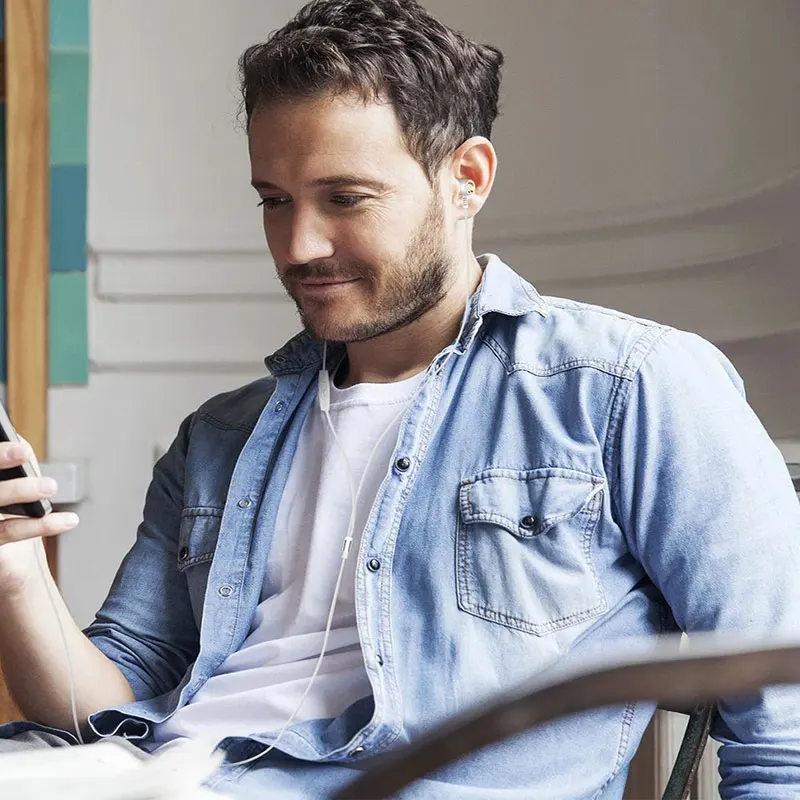 Проводные наушники-вкладыши Langsdom M400 игровая гарнитура с супербасами