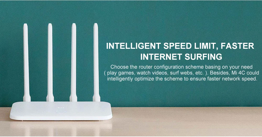 Xiaomi Mi Wi Fi роутер 4C Wifi 64 ram 802 11 B/G/N 2 4G 300 Мбит/с 4 антенны Smart APP управление