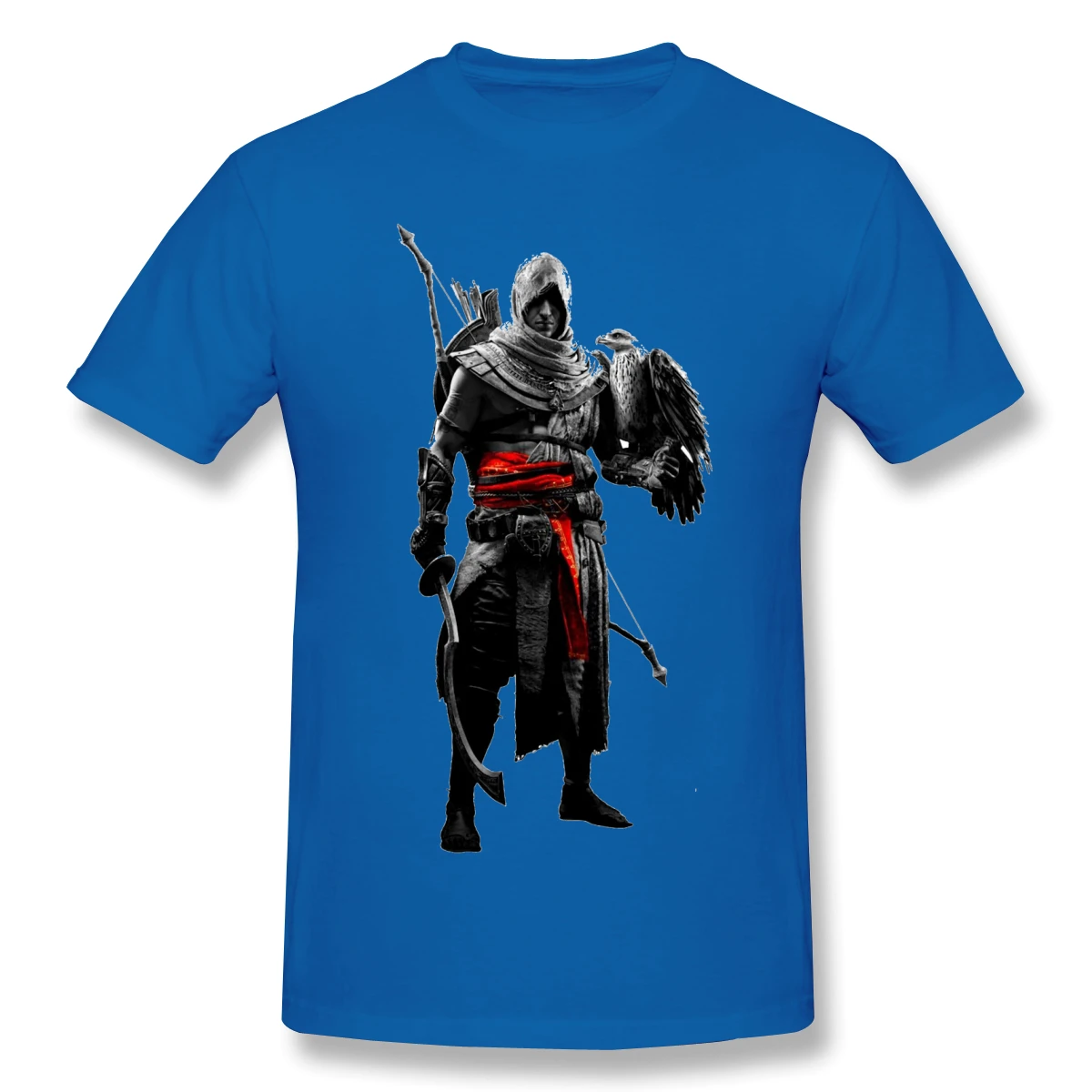Смешные хлопковые футболки с принтом Bayek assassins creed Мужская модная уличная