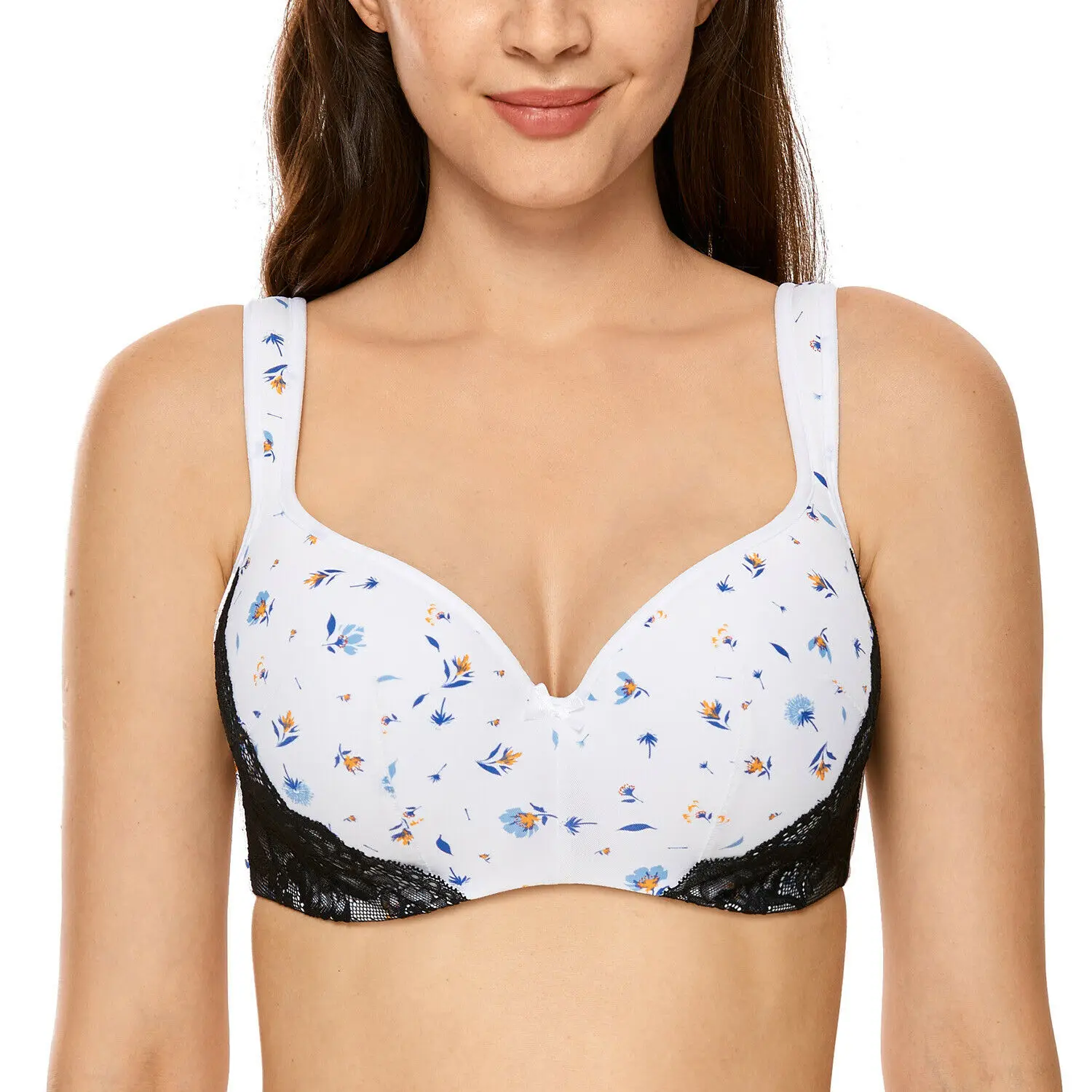 Для женщин гладкой балконет на полную фигуру слегка с подкладкой косточках