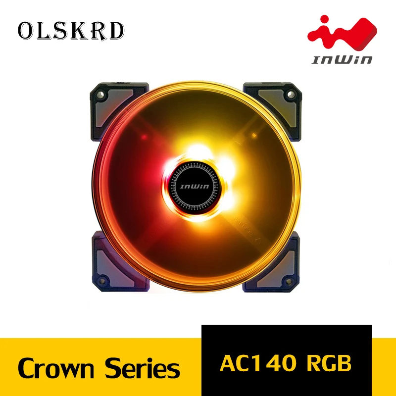 Olskrd InWin CROWN AC140 чехол вентилятор ПК охлаждающий RGB 6 контактный Заголовок тихий для