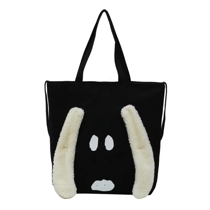 Ladies Beach holiday Large Capacity Totes Fashion Canvas Cartoon Cute Dog Shoulder Bags Simple Handbags | Багаж и сумки