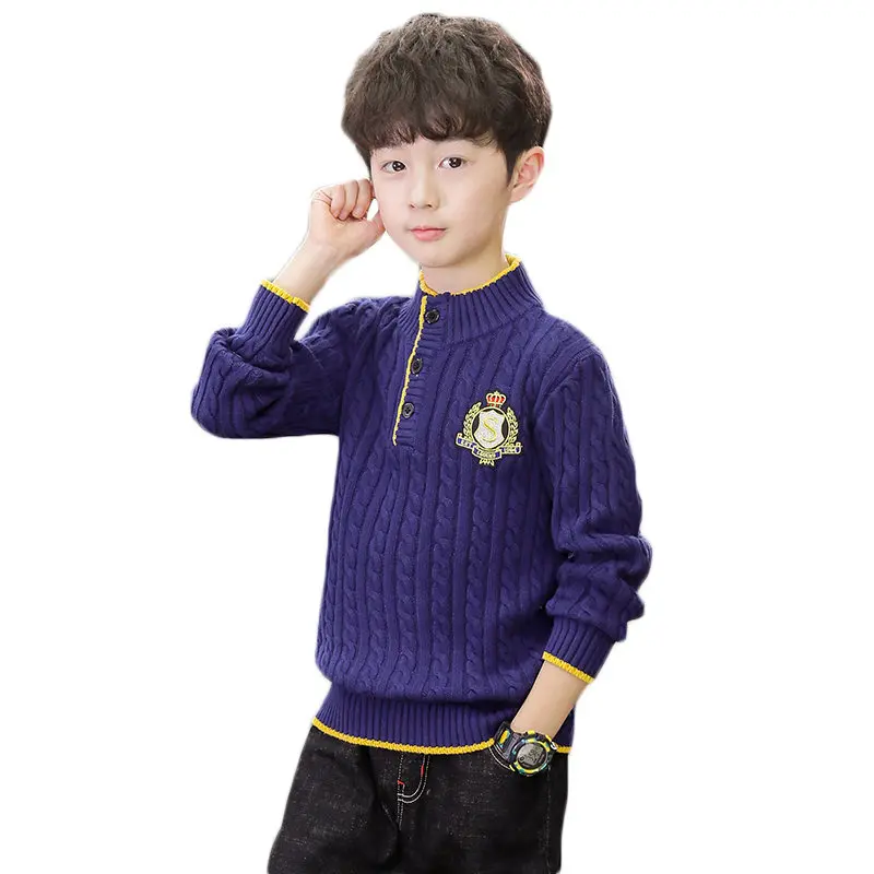 2020 новый осенний Детский свитер для подростков одежда мальчиков Модный