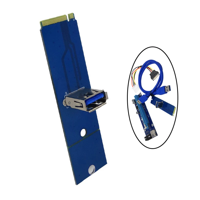 

Cheap NGFF M.2 to PCI-E X16 Slot Transfer Card Mining Pcie Riser Card VGA Extension Cable