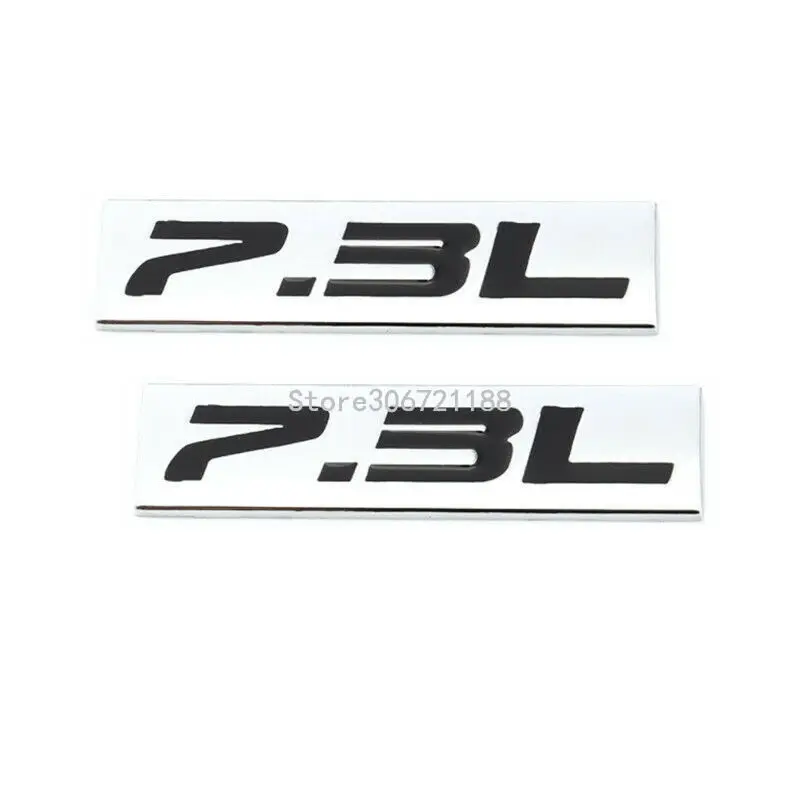 Хромированная черная 7 3 наклейка автомобильная эмблема буква металлический