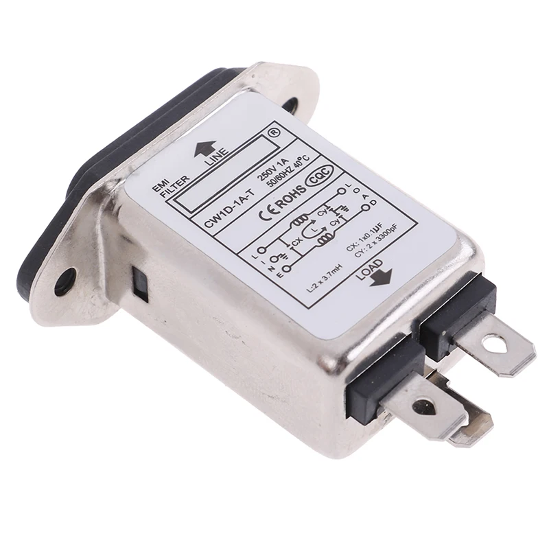 Фильтр IEC Socket EMI фильтр RFI AC 250 В 1A 3A 10A CW1D 1/3/10A T подавитель питания