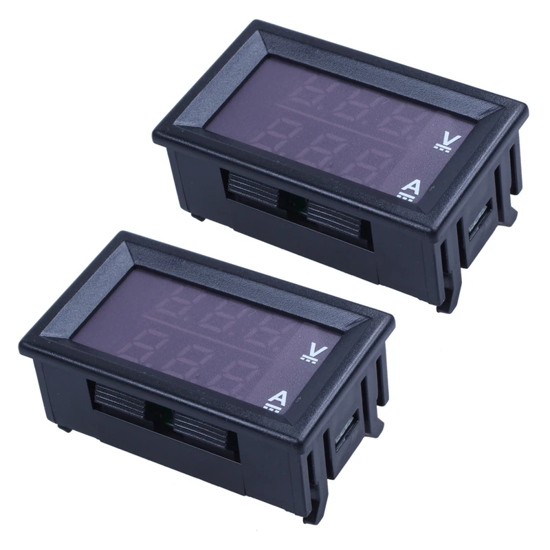

2X DC0-100V 10A LED DC двойной дисплей цифровой измеритель напряжения тока с точной настройкой