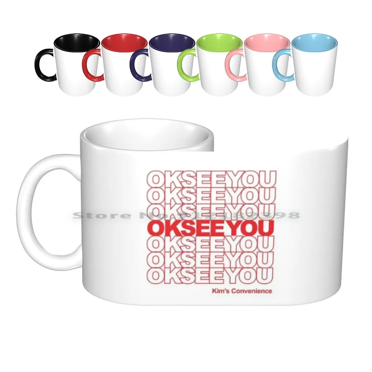 

Okseeyou - Funny Kim's Convenience Saying Ceramic Mugs Coffee Cups Milk Tea Mug Kims Convenience Fanart Funny Tv Show Korean