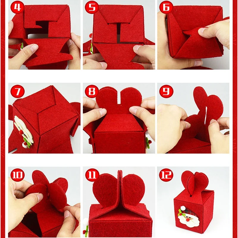 Рождественская коробка для конфет лося снеговика Подарочная сумка Санта Клаус