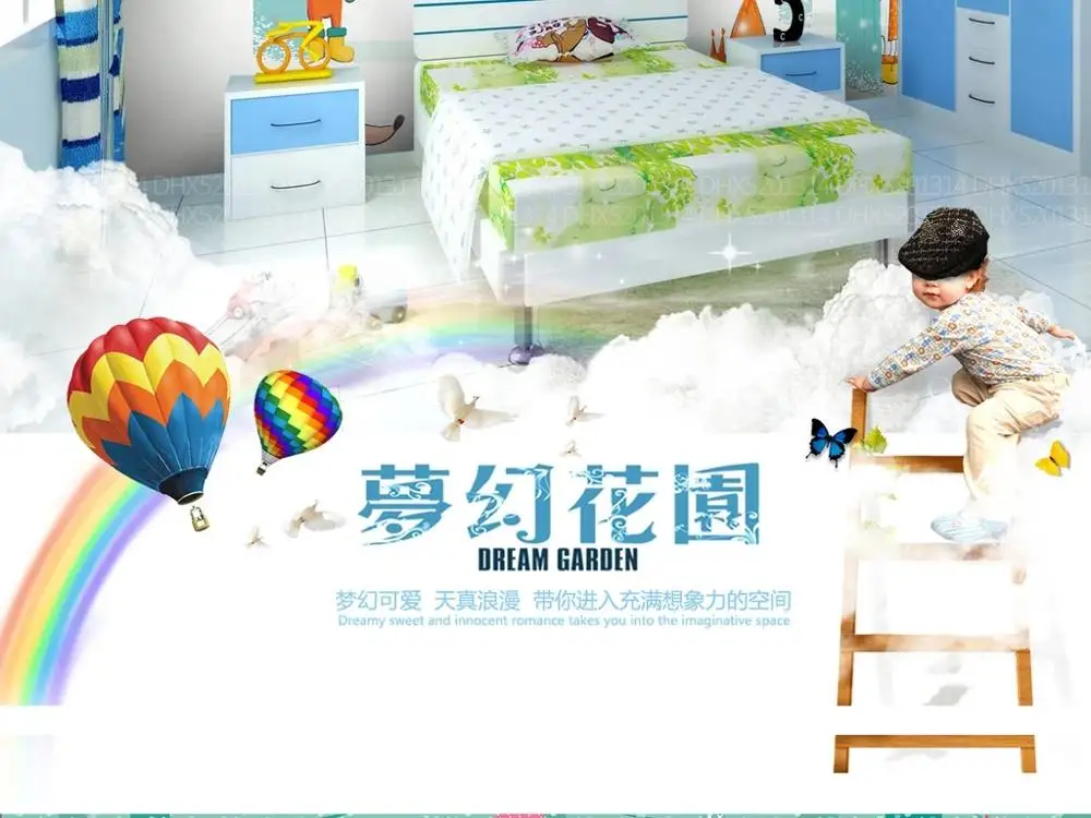 Большие настенные 3D обои на заказ мультяшный медведь дерево детская спальня