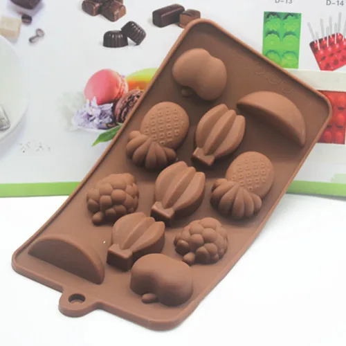 

QIQIPP 11 even fruit silicone mold Chocolate Mold jelly pudding cake mold ice mold