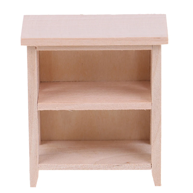 

1/12 Dollhouse Miniature Unpainted Lockers Storage Rack Model DIY Furniture Toys Accessories