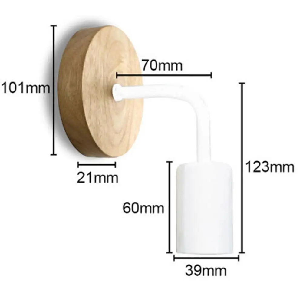 

Wood Iron Wall Lamps Vintage Sconce Wall Light Fixture E27 220V Bedside Retro Lamp Industrial Decor Dining Room Bedroom Light