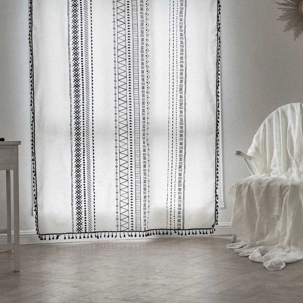 

Living Room Bedroom Sheer Curtain Balcony Decorative Curtain Window Drape