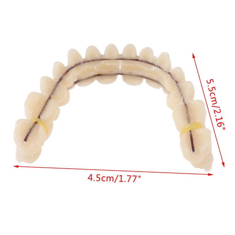 

Resin Teeth Denture Upper Lower A2 28Pcs / Set Artificial Contoured Denture Tool