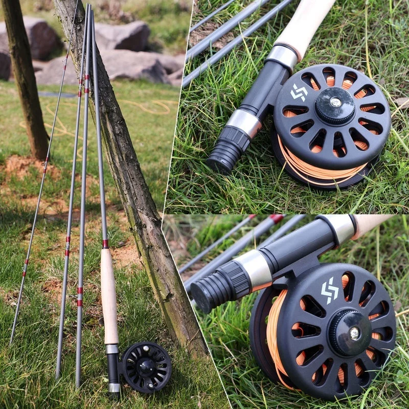 

Sougayialng Fly Fishing Rod Set 2.7M 8.86FT #5/6 Fly Rod and Fly Reel with Fishing Bag Line Accessories Lures Box Combo