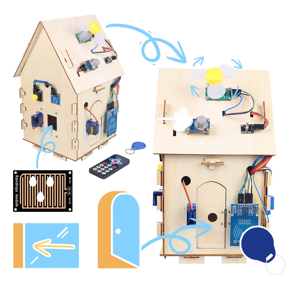 Электронный комплект Zhiyitech DIY для Arduino Nano Iot стартовый набор умного дома с печатной