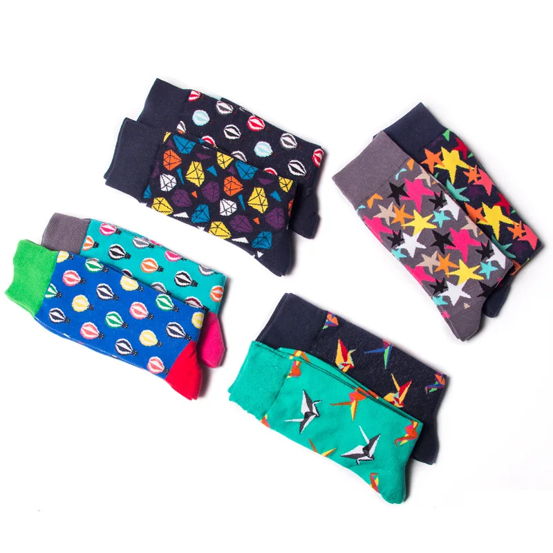 Счастливый Носки классический горячий воздух воздушный шар тысяч бумажных