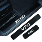 Защитные наклейки на порог автомобиля, 4 шт., для VOLVO S40, S60, S80, S90, V40, V50, V60, V70, V90, XC40, XC60, XC70, XC90