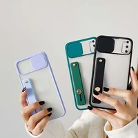 Wrist Strap Phone Holder Case For Samsung Galaxy A32 A52 A72 A12 S21 Plus Note Ultra A51 A71 A02S s20 Matte Cover