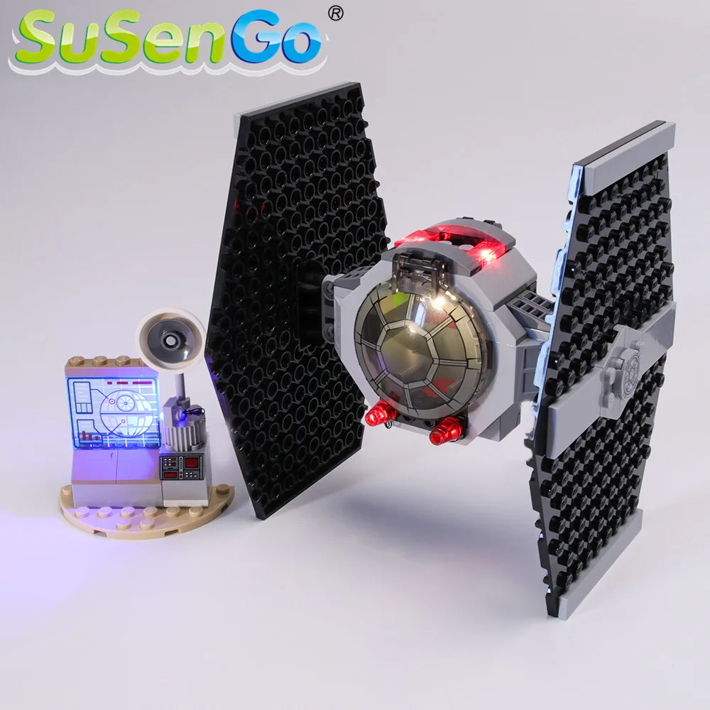 Светодиодный светильник SuSenGo для атаки истребителя TIE 75237 (модель не входит в