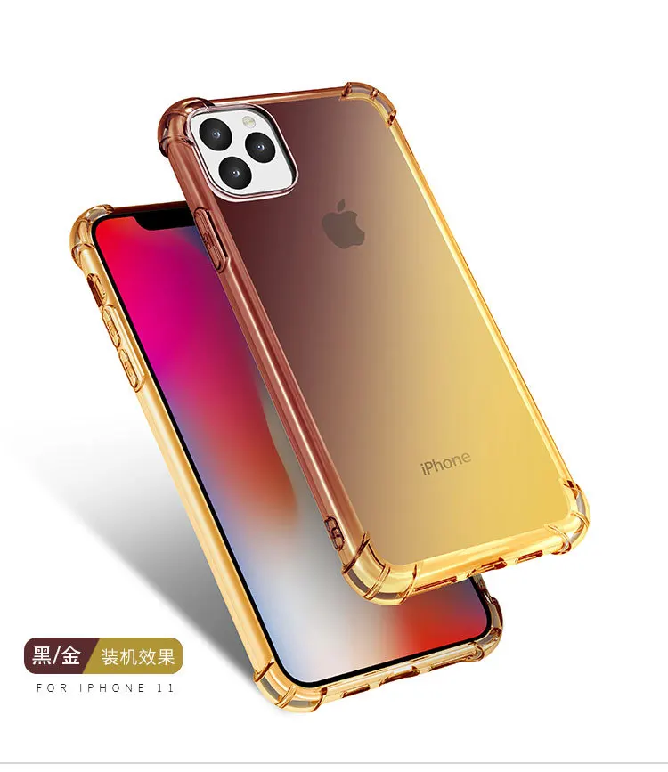 Градиентный закаленный чехол для iphone 11 Pro Max Pocophone 6 6S 7 8 Plus X XR XS максимальный