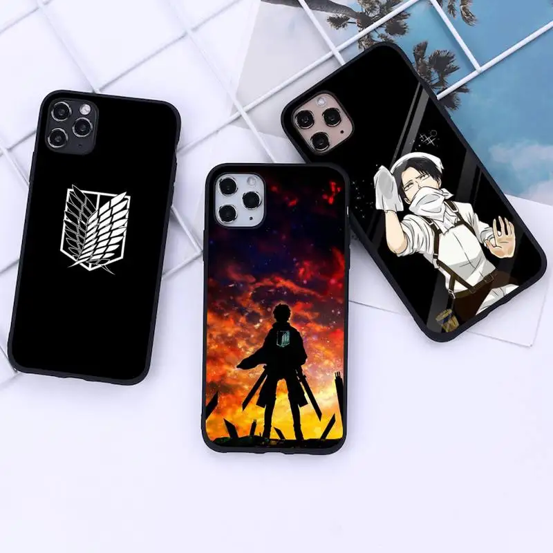 

Levi Ackerman Attack on Titan Phone Case for iphone 12 11 Pro Mini XS MAX 8 7 6 6S Plus X 5S SE 2020 XR cover