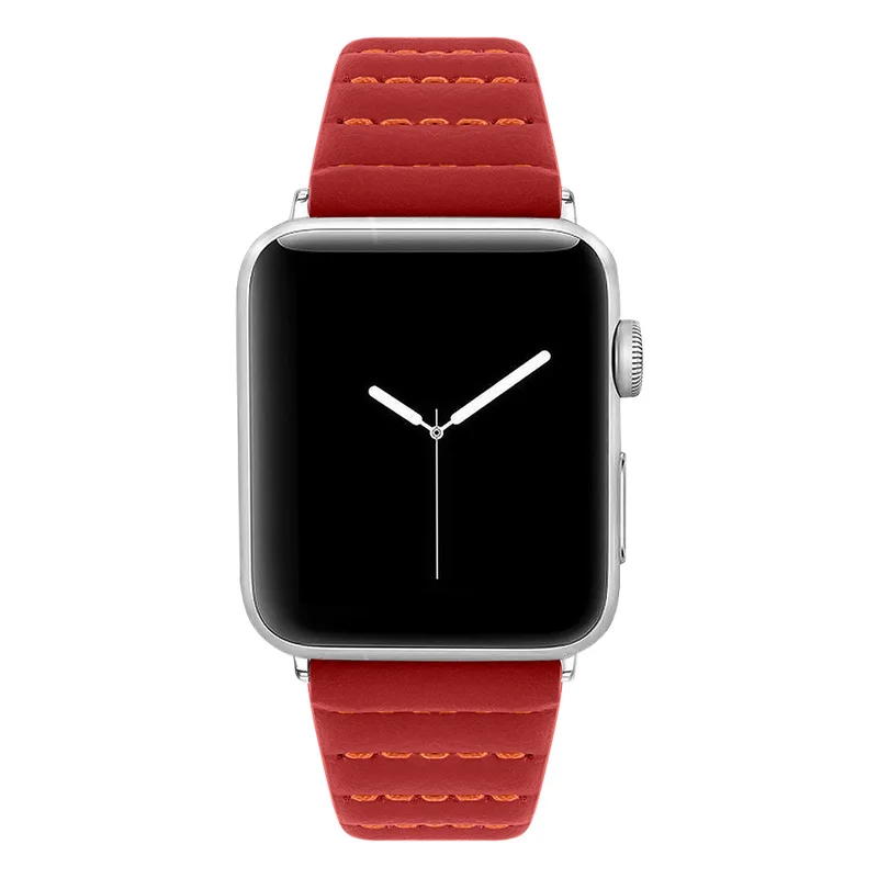 Ремешок для Apple Watch Band 42 мм 38 кожаный браслет apple watch SE Series 6 44 40 мм|Ремешки часов| |