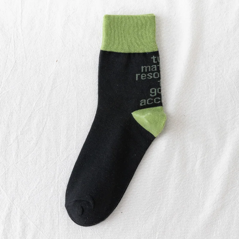 

Letter Socks Women Harajuku Woman Sock Street Comfortable Sox Breathable Ladies Classic Cotton Fashion Sweet Calcetines Hombre