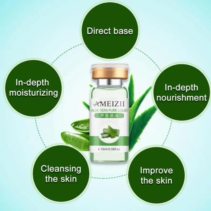 Коллагеновая Сыворотка для лица с витамином С и Е алоэ вишня гиалуроновая