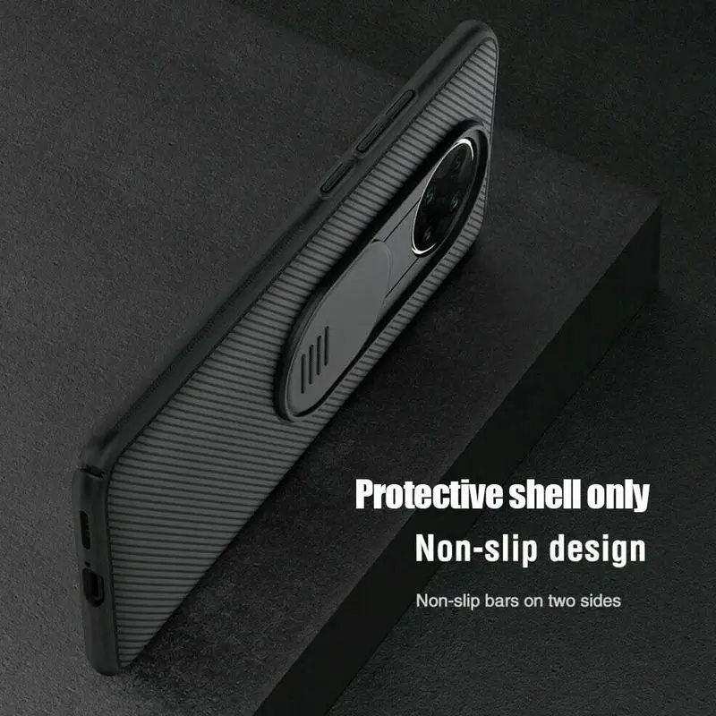 for xiaomi poco x3 nfc phone case lens sliding cover pc protective sleeve for xiaomi free global shipping
