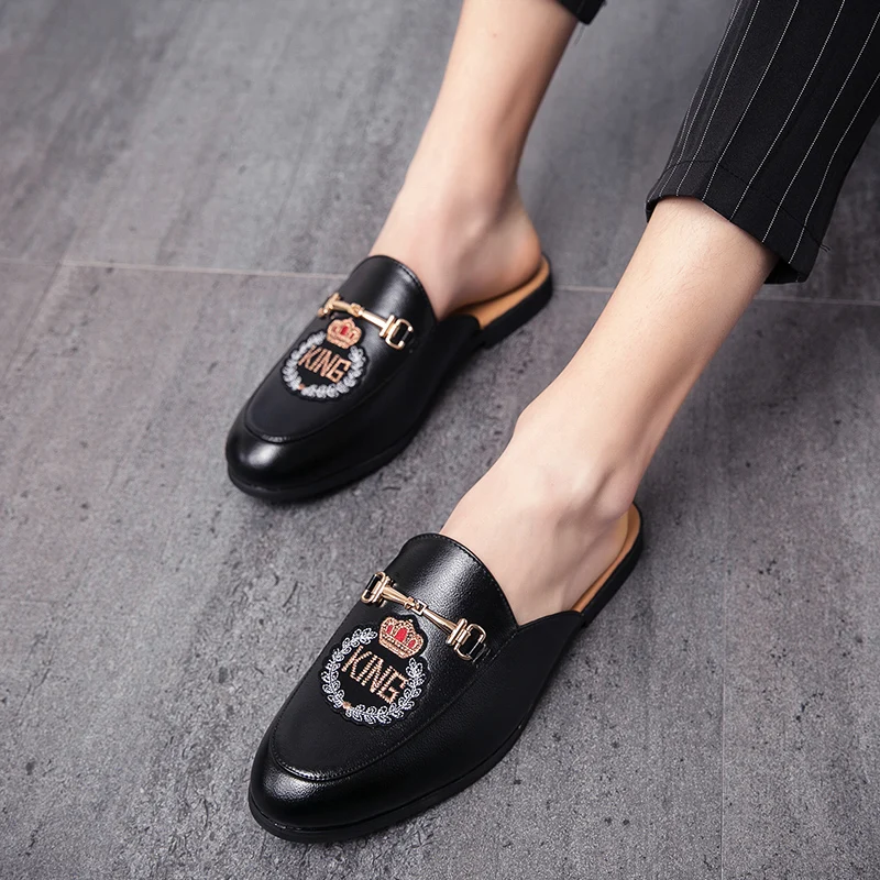 

Fashion Men's Shoes New 2021 Glossy Breathable Party Luxurious Men Wear-resistant Office Business Summer For Gentleman Casual