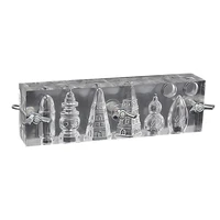 2021 new acrylic incense cone tower mold with 6 holes pagoda gourd shape fragrant mould