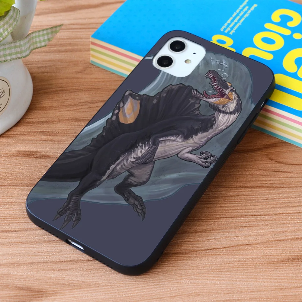 

For iPhone Spinosaurus aegyptiacus Soft TPU border Apple iPhone Case