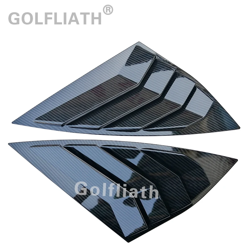 Автомобильная задняя дверь жалюзи наклейки на окна аксессуары ABS углеродного