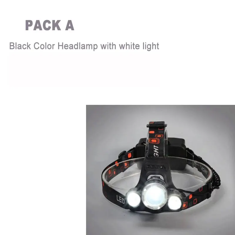 TMWT Открытый Многофункциональный XML T6 Cree фары Led ловли свет ультрафиолетового УФ масштабируемой Налобный фонарик Фонари - Испускаемый цвет: A