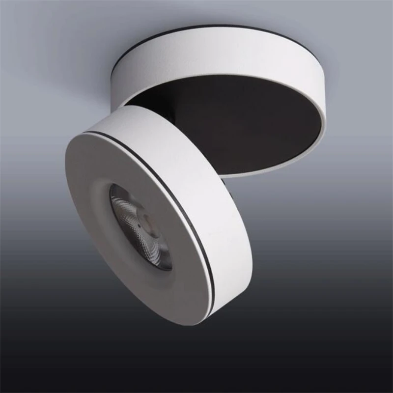 85-265V 10W 15W Dimmable COB LED Surface Mounted Ceiling Lamp Foldable 355 Degree Rotatable Downlight Background Spot Light | Лампы и