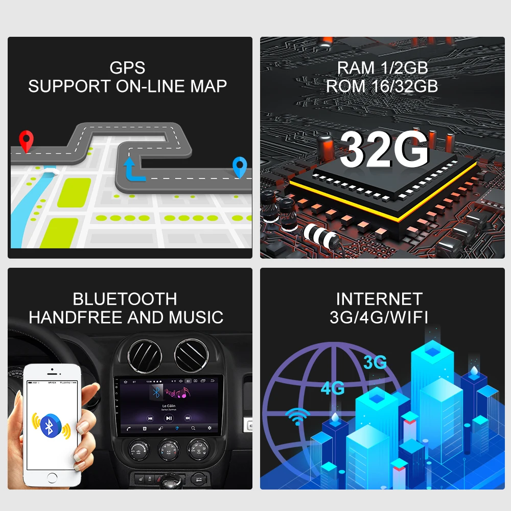 ISUDAR автомобильное радио для Jeep Compass 1 MK 2009-2015 2 din Android 9 Авторадио Мультимедиа GPS DVR AHD