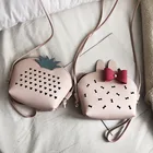 Корейская версия, новая милая маленькая сумка на одно плечо из искусственной кожи, простая Студенческая сумка для мобильного телефона, ажурный Кошелек для монет, сумки-тоуты