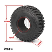 4pcs 115mm rubber mud grappler tires for 110 rc crawler axial scx10 scx10 ii 90046 90047 trx4 defender g500 trx6 g63