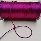 Плетеная нейлоновая нить для макраме фиолетового цвета, шелковая, атласная, для самостоятельного изготовления, R138, 2 мм х 20 м