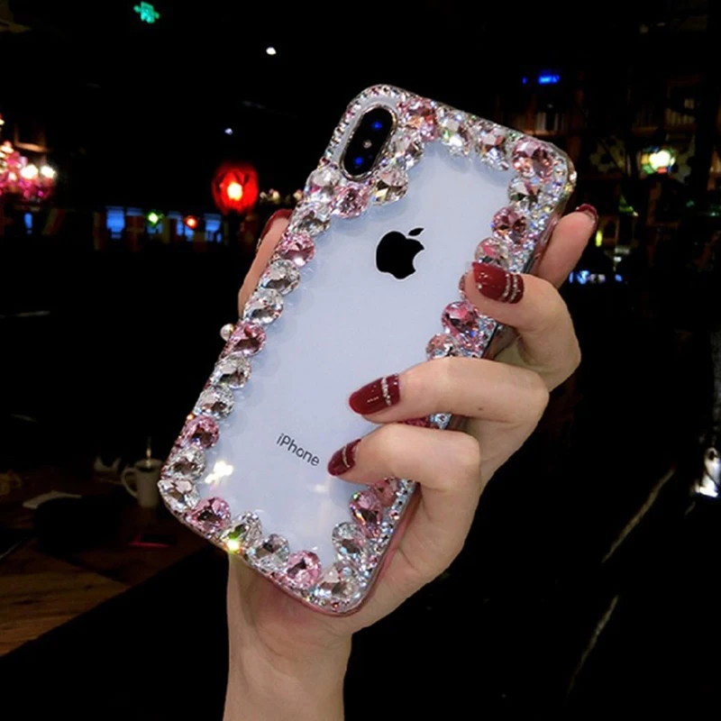 KJOEW мягкий чехол для iPhone XR X 8 7 6s Plus, блестящий прозрачный ТПУ для iPhone XS MAX, чехол для телефона, чехол для телефона - Цвет: P