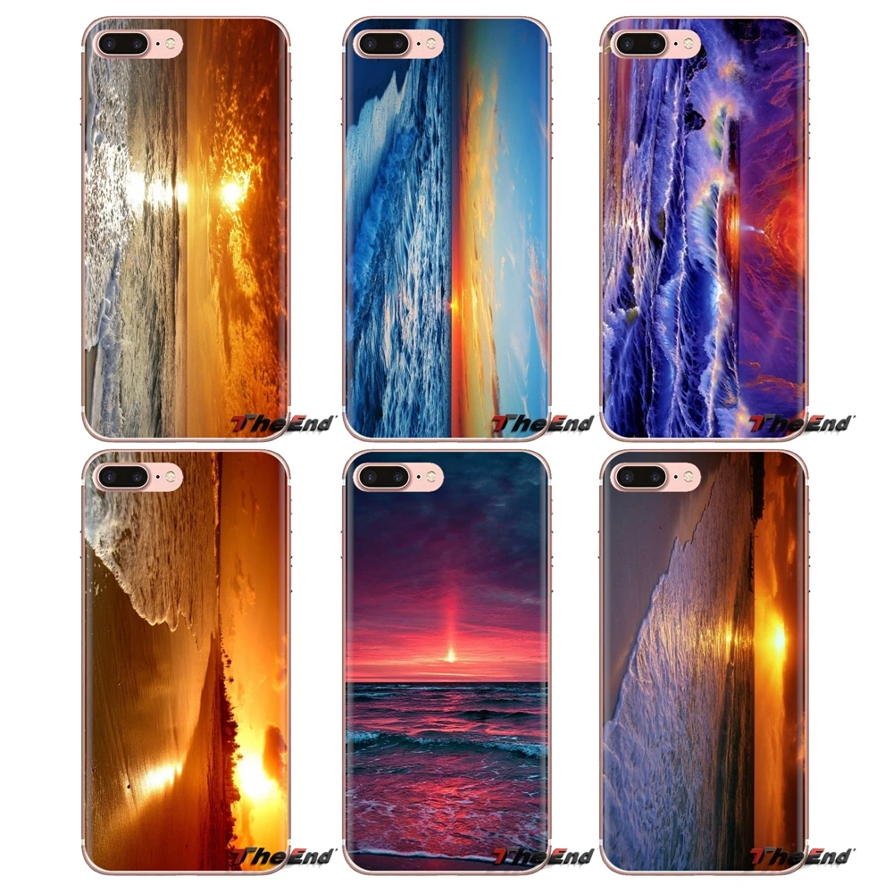 Силиконовый чехол для Huawei G7 G8 P7 P8 P9 P10 P20 P30 Lite Mini Pro P Smart Plus 2017 2018 2019 закат пляж